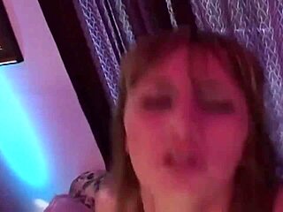 This stunning brunette babe gets caught on camera deepthroating a thick shaft and riding it reverse cowgirl style in lingerie and heels