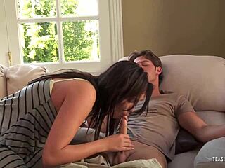 To Get Laid Horny Brunette Takes Big Cock Lover To Parents Summer House For Deepthroat Blowjob And Doggystyle Sex.