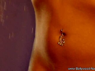 bollywood model flashes skin in exotic nude striptease dance