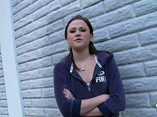 Big experienced man pounds yummy young girl's tight holes hard.