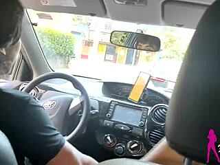 I Showed My Ass On The Street And The Delivery Guy Sucked Me In The Car