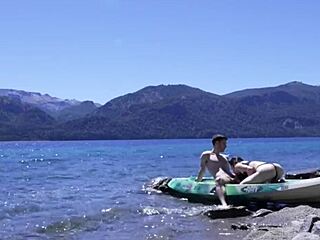 Horny Teen 18+ Couple Caught Having Sex on Public Beach with Huge Cumshot