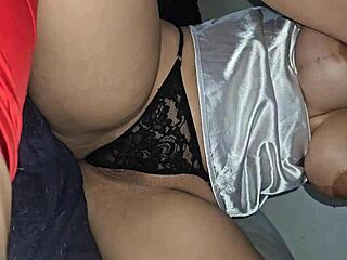 Big titted German stepmother demands sex without condom from monster cock in massage fetish scene with squirting