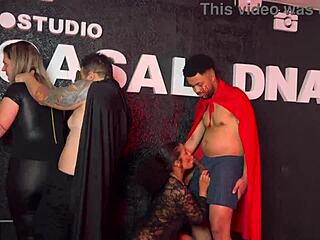 i went to a wild halloween party with couples swapping licks on wet pussies and thick cocks almost cumming on the sluts