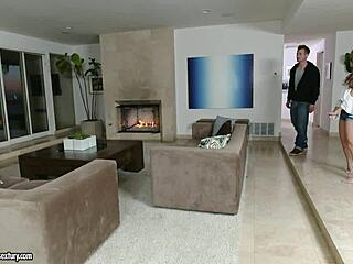 Kimmy Granger delivers awesome foot play. She teases with petite body and toes leading to orgasm.