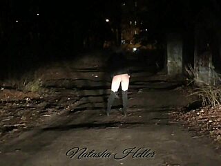 Cute Blonde Flashes Big Tits Ass Pussy on Naked Public Walk