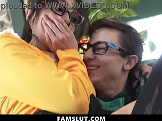 Petite asian stepsis sneaks cock ride next to sleeping stepmom!