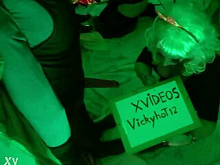 latina shemale in lingerie and heels performs deepthroat on client as prostitute