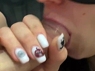 Pornstar gulps thick cum loads straight into mouth