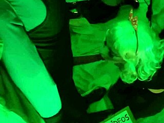 latina shemale in lingerie and heels performs deepthroat on client as prostitute