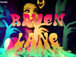 creamy facial for goth raven lane after spanking stockings ride and intense pussy pounding