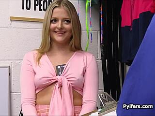 Blonde Teen Sucks Cock Desperately For Stolen Jewelry On Hidden Cam