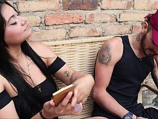 Beautiful Girl With Big Ass Arrives At House For Casual Drink And Flirty Conversation