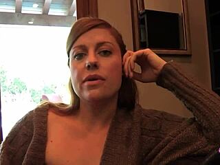 This sexy redhead casually seduces her blonde friend on the couch, kissing passionately and licking her wet pussy to orgasm.