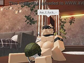 Cute Blonde Boy Gets Creampie From Soldier Girl In One On One Military Action