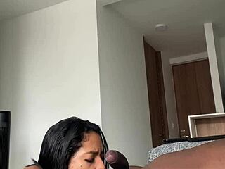 Brunette Babe with Braces Gives Sloppy Deepthroat Blowjob to Stepbrother's Monster Cock in Roleplay