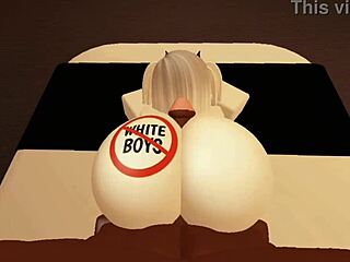 roblox shy girl turns super horny with big cock 😈🍆💦