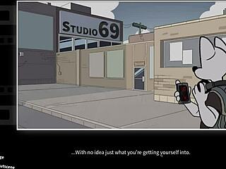 Virgin newbie takes banging anal in furry group scene