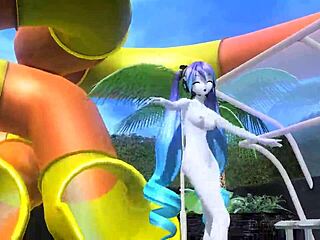 hatsune miku and dear cocoa shake big tits dancing fully nude sexy