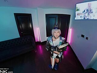 vr conk's silver wolf cosplay has me moaning from deep asian throat and hard fucks