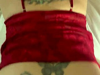 Tattooed Slut Bent Over for Intense Doggystyle Creampie