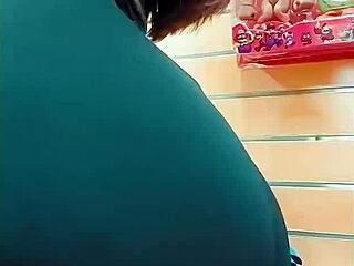 Beautiful Webcam Slut Fingers Pussy with Toys at the Shop