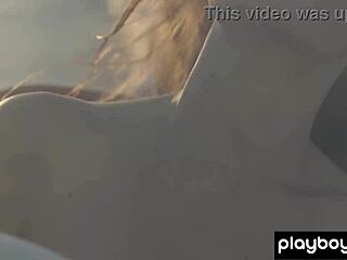 Bombastic Clara Strips Naked Posing Her Shaved Pussy On Boat!