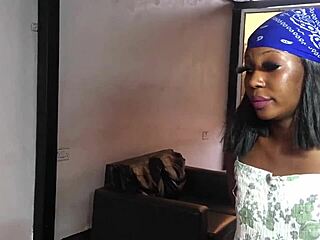 Funny ebony house girl licks juicy clit madam pussy first time