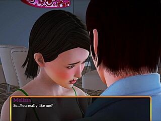 playing games with my new brunette family small tits fun