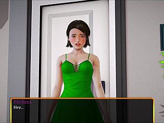 playing games with my new brunette family small tits fun