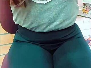 Beautiful Webcam Slut Fingers Pussy with Toys at the Shop