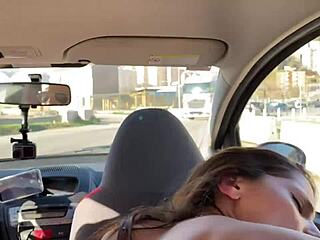 Beautiful Latina Squirter Drenches Uber Driver with Gushing Pussy