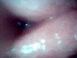 Endoscope spies hot male cum explosion inside?