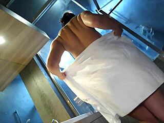 japanese housewife masturbates juicy big tits pussy with vibrator in hot spring