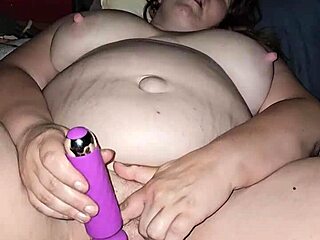 vibrator teases big nipple milf ass to cum