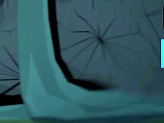 nezuko chokes on zenitsu's monster deepthroat in hentai?