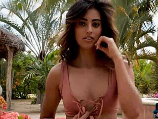 stunning petite latina teen katherinne sofia strips naked outdoors