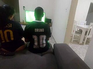 brazilian wife loses bet fucks friend's huge cock