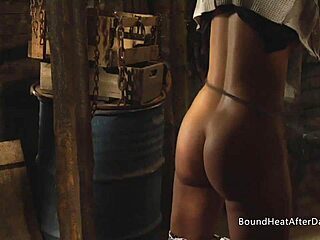 hey tied up naked lesbian slave wanna moan louder from madame's whipping