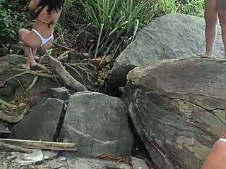 hey we're the hairy girls fucking wild on the beach