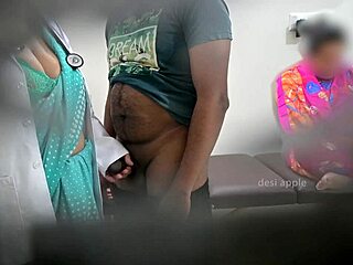 Intense passion surges as Indian doctor fucks patient near watching nurse!