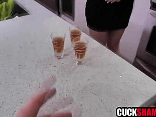 Milf Teacher Rides Janitor's Monster Cock Before Cuckold Husband