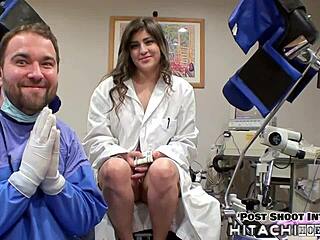 Doctor Tampa Forces Hitachi Orgasms on Sophia Valentina's Shaved Pussy