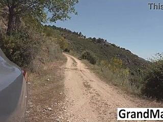 Granny Strapon Fucked Tastes Juicy Real Pussy Flavor