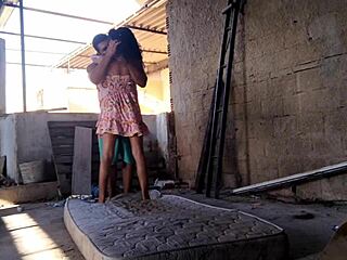 skinny thai teen slut gives stepdad her tight ass on the terrace