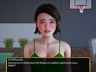 playing games with my new brunette family small tits fun