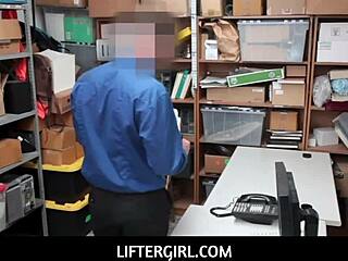 tiny thief esperanza gets fucked by burglar cop