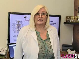 Mature Doctor's Tight Ass Gets Banged Hard By Patient In Office Uniform