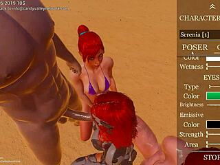 Retro Redhead Anal Assfucking in Wild Blue Films Frenzy