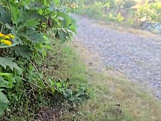 Petite Latina Karol Smith Begs for Outdoor Cum Facial